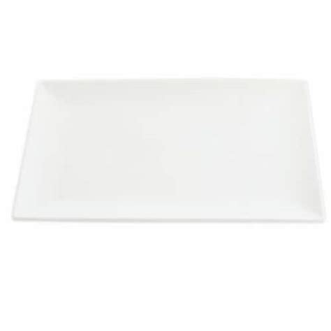 Our Table Simply White 13 Inch Rectangular Serving Platter Platter