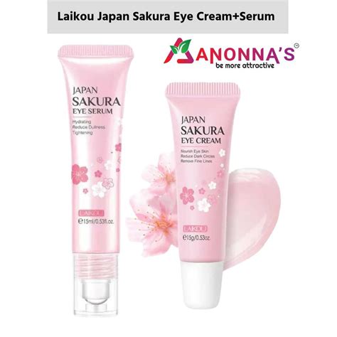 Laikou Japan Sakura Eye Cream Serum Anonnas