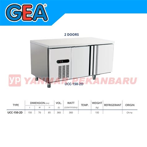 Lemari Pendingin Under Counter Chiller Gea Ucc D S S Lazada