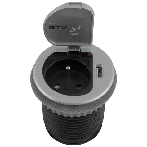 Gniazdo Wpuszczane Chowane W Blat Fi Usb Charger Mini Gtv Locker P