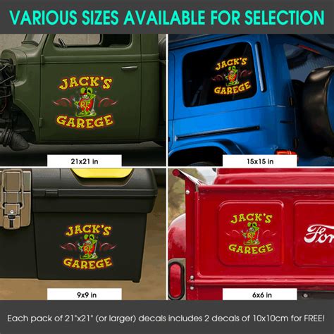 Rat Fink Hot Rod Garage Layers Decals For Car Door Dingmun