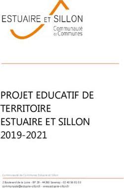 PROJET EDUCATIF DE TERRITOIRE ESTUAIRE ET SILLON 2019 2021 Malville