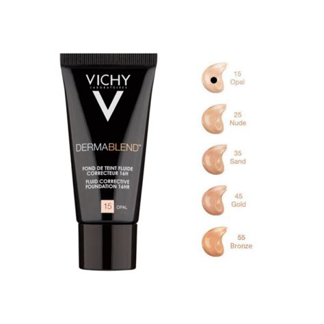 Vichy Dermablend Fluid Corrective Foundation 15 Opal 30ml Makeup