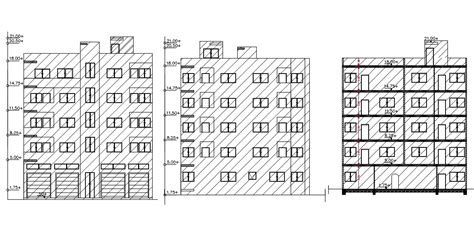 6 Storey Apartment With Commercial Building Design Dwg File Cadbull