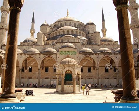 mosque courtyard stock image image  ritual park islamic