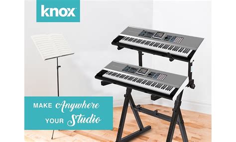 Knox Gear Z Style Two Tier Electronic Keyboard Piano Stand Version 2