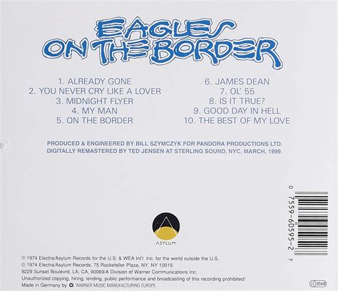 Classic Rock Covers Database Eagles On The Border Released Year 1974