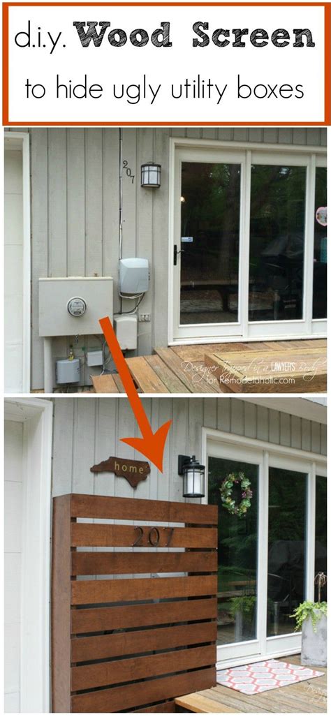 DIY Utility Box Cover That Opens Easily Home Diy House Exterior