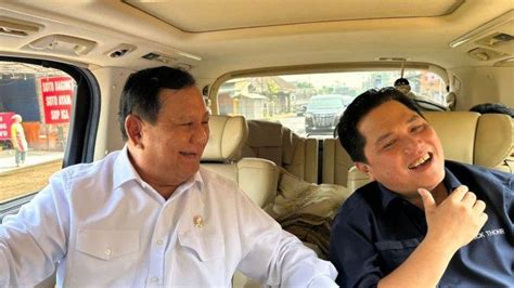 Tak Terbendung Elektabilitas Prabowo Erick Thohir Semakin Kokoh