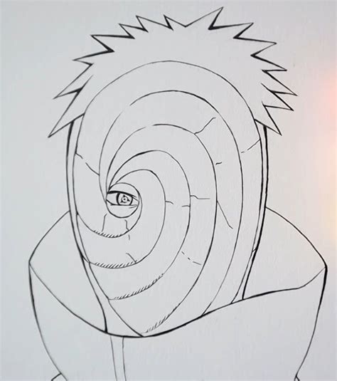 Quick Drawing Of Obito Kakashi Drawing Naruto Sketch Drawing Anime