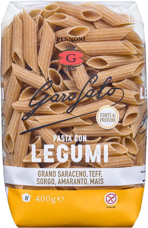 Garofalo Pasta Senza Glutine Legumi E Cereali Pennoni 400g Amazon It