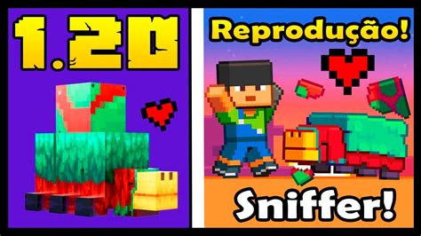 MINECRAFT 1 20 COMO ENCONTRAR E REPRODUZIR O SNIFFER NA ATUALIZAÇÃO