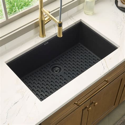 ruvati     granite composite undermount single bowl kitchen