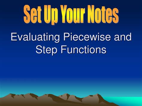 Ppt Evaluating Piecewise And Step Functions Powerpoint Presentation Free Download Id 1789230