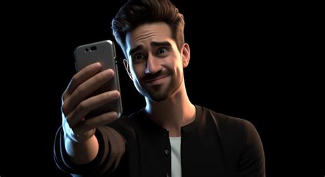 Premium Ai Image A Man Taking A Selfie