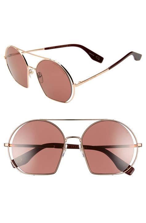 The Marc Jacobs 56mm Round Sunglasses Nordstrom