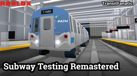 ROBLOX Subway Testing Remastered New PATH PA 5 Train YouTube