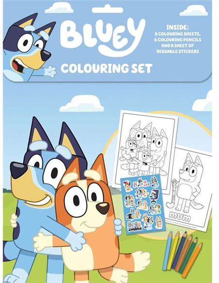 Set Para Colorear Bluey Descubra O Universo Colorido De 3 Marias