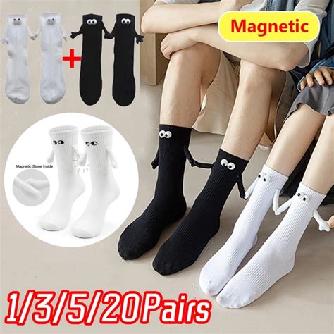 Calcetines Magn Ticos De Algod N Para Hombre Y Mujer Medias Largas De