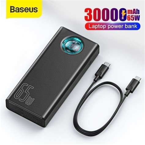 Павербанк 30000 mah 65W Baseus PowerBank с быстрой зарядкой Портативный