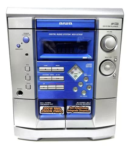 Central Mini System Aiwa Nsx sz 500 Anos 90 Novo Raro Frete grátis