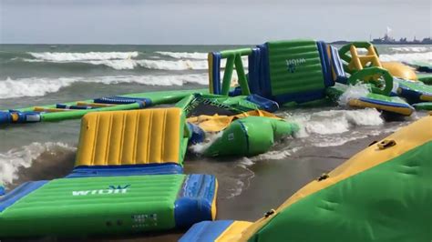 Weather Forces Lake Michigans First Floating Water Park To Close Nbc Chicago