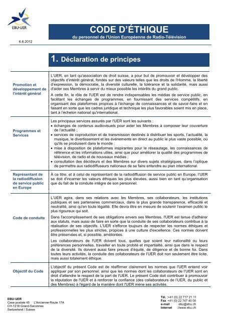 PDF Code d éthique et de déontologie des membres du conseil d