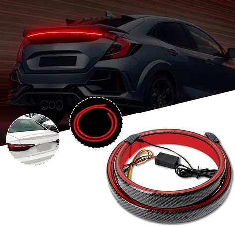 Amazon OPPBUY Universal LED Spoiler Rear Lip Kit With Brake Light