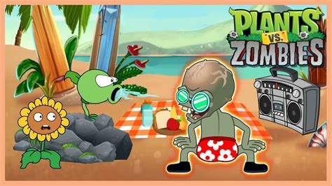 Plants Vs Zombies Animation Big Wave Beach New Plants Vs