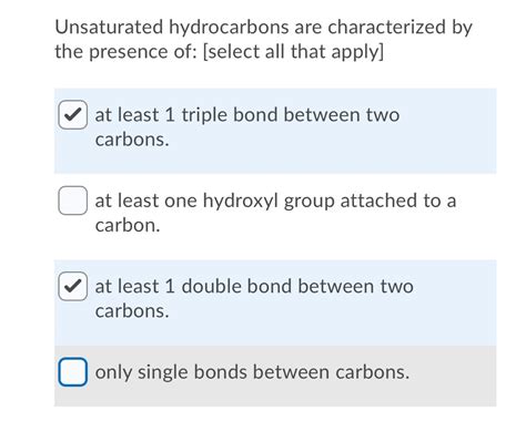 Answered Unsaturated Hydrocarbons Are Bartleby