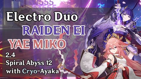 Yae Miko With Raiden Shogun In Spiral Abyss L