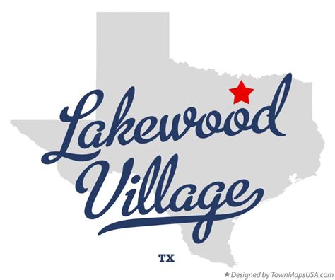 Map of Lakewood Village, TX, Texas