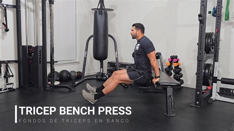 Tricep Bench Press Fondos de Tríceps en Banco Biblioteca de