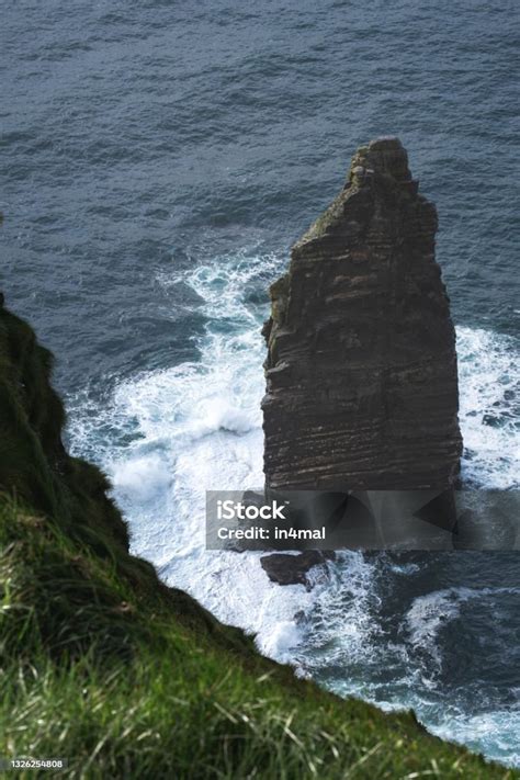 Amazing Landforms Near Cliffs Of Moher Ireland Stock Photo - Download ...