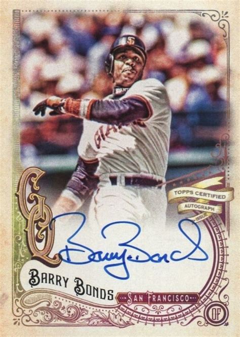 Top Barry Bonds Cards Best Rookies Autographs Most Valuable List