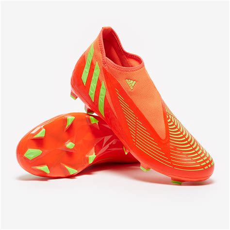 Adidas Predator Edge Sans Lacets Fg Rouge Solaire Vert Solaire