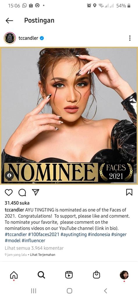 Selamat Ayu Ting Ting Lagi Lagi Masuk Nominasi 100 Wanita Tercantik Di