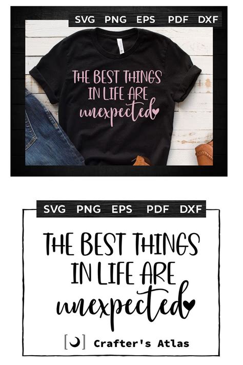 Best Things In Life Are Unexpected Svg New Baby Svg Home Sign Svg