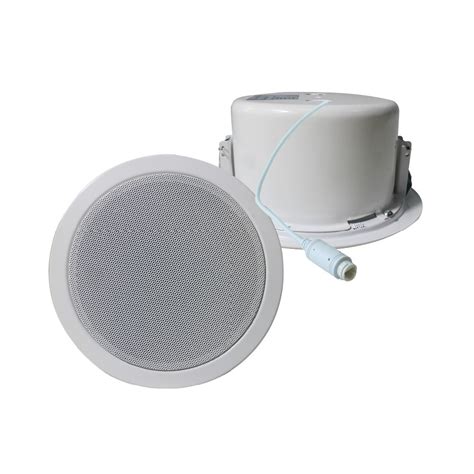 Sip Ip Network Inch W Poe Ceiling Speaker With Fire Dome