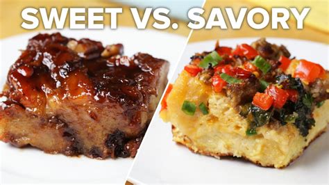 Breakfast Bake 2 Ways Sweet Vs Savory • Tasty Youtube