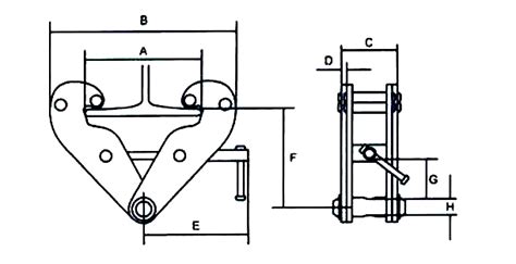 3 Ton Adjustable Beam Clamp for Lifting | ATO.com