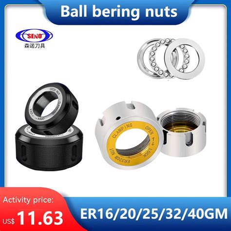 Ball Wheel Bearing Nut ER25 ER32 GM High Precision OZ25 OZ32 Nut