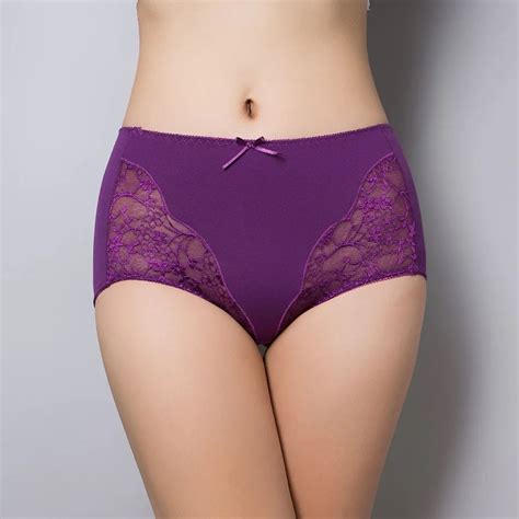 Kj90 Women High Waist Underwear Female Lace Panties Underpants Women Cotton Calcinha Cintura