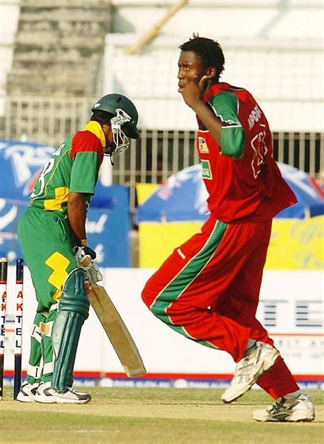 Chris Mpofu Celebrates The Wicket Of Mehrab Hossain Jnr Espncricinfo