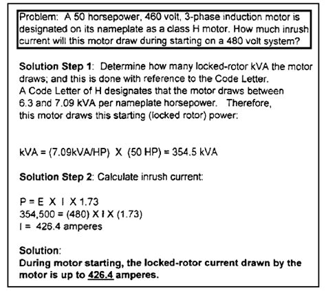 How To Calculate Starting Current Of 3 Phase Motor