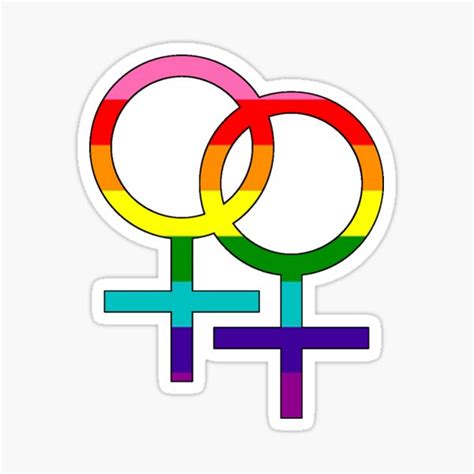 Rainbow Lesbian Pride Sticker For Sale By Roryrabs Redbubble