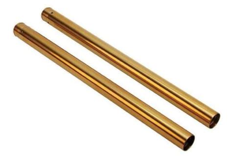 Gold 39mm 2 Over Extended Front End Fork Tubes Harley Sportster Dyna