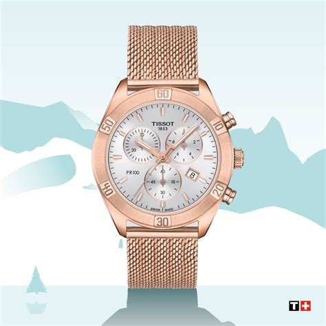 T101 917 33 031 00 TISSOT PR 100 Sport Chic Chronograph ženski ručni