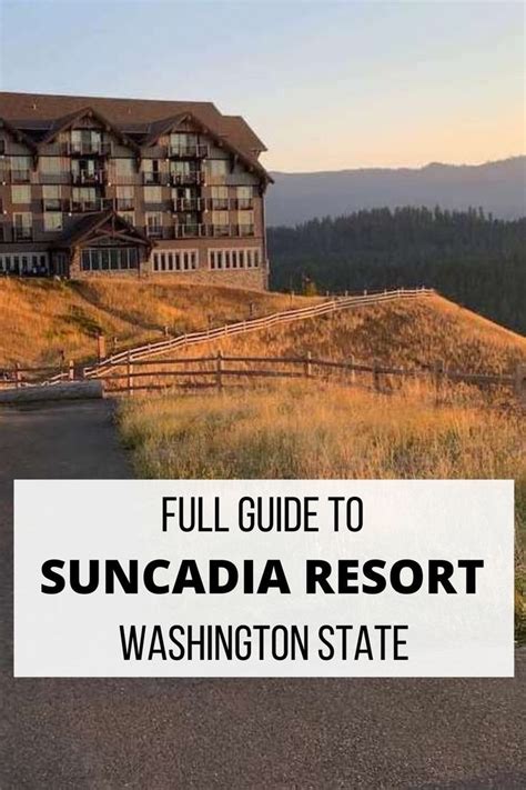 This Post Provides A List Of Activities To Do While At Suncadia Resort