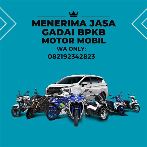 082192342823 Daftar Harga Gadai BPKB Motor Di Pegadaian 2022 Motor Di